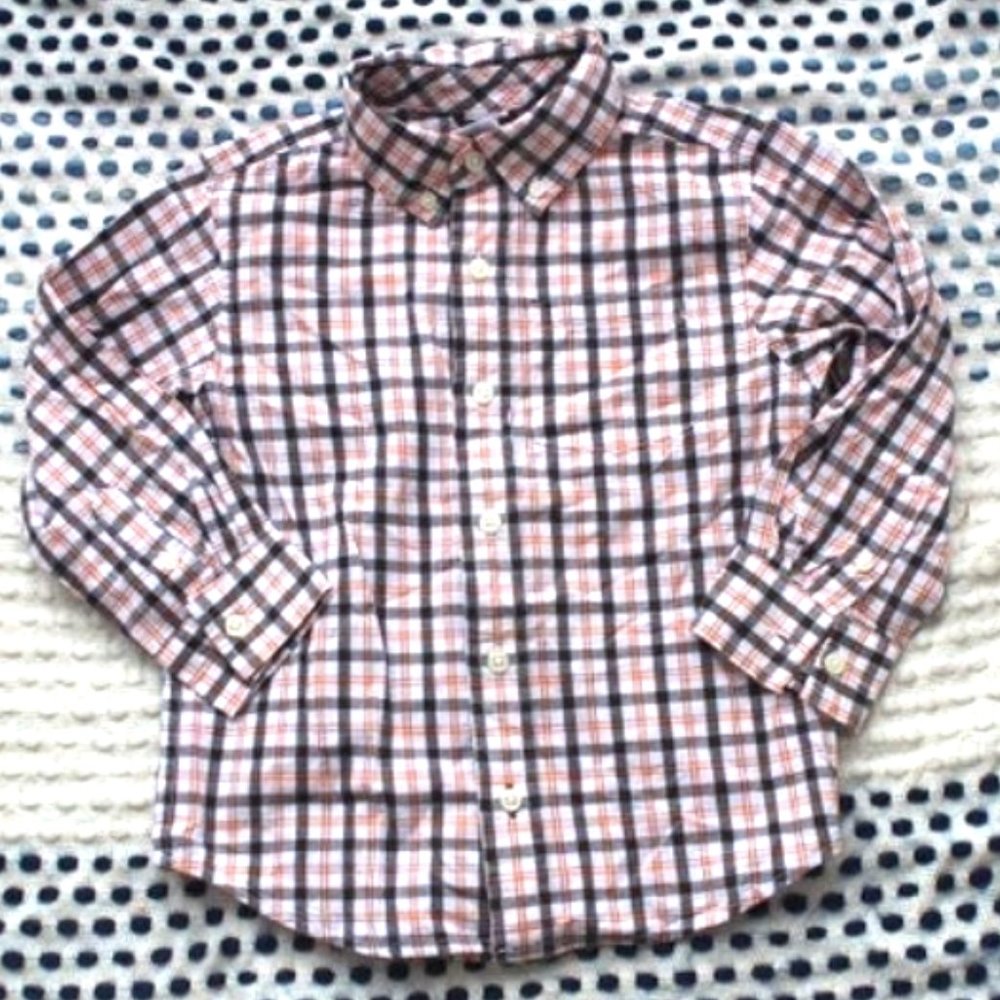 NEW Gymboree Long Sleeve Plaid Shirt